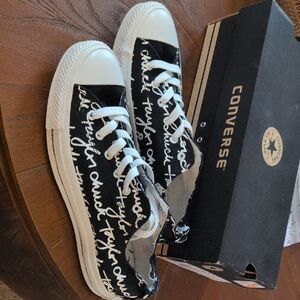 Chuck Taylor Converse Black and White Women's Sneakers
